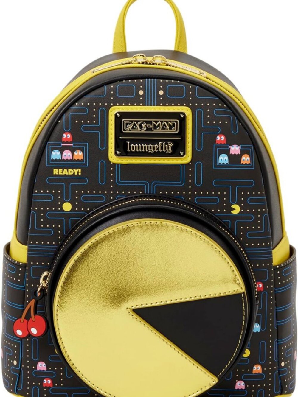 Glow-in-the-Dark Pac-Man Mini Backpack | Cute Lounge Bag for Gaming Fans